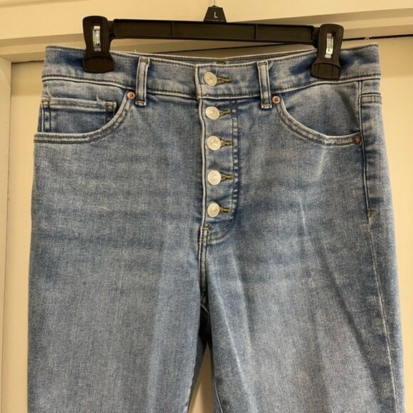 Express High Waisted Button Fly Skinny Jean - Picture 2 of 5